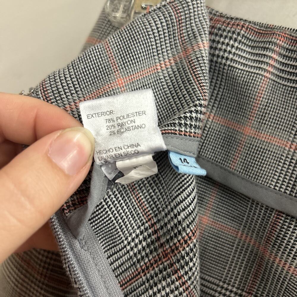 Antonio Melani Plaid Wide Leg Dress Pants 14 - Picture 8 of 8